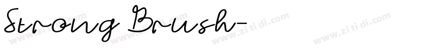 Strong Brush字体转换